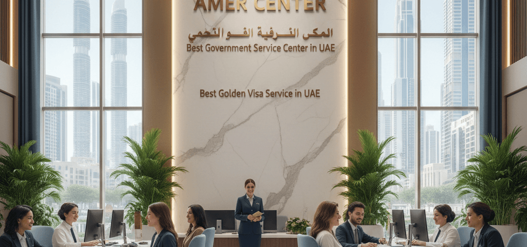 Best government service center in UAE and best golden visa service in UAE.